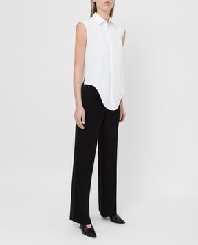 Bottega Veneta Черные брюки из шерсти 605975VKIS0