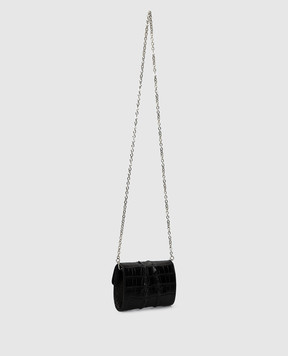 Bochicchio Черная сумка из кожи крокодила CROCOCLUTCH069