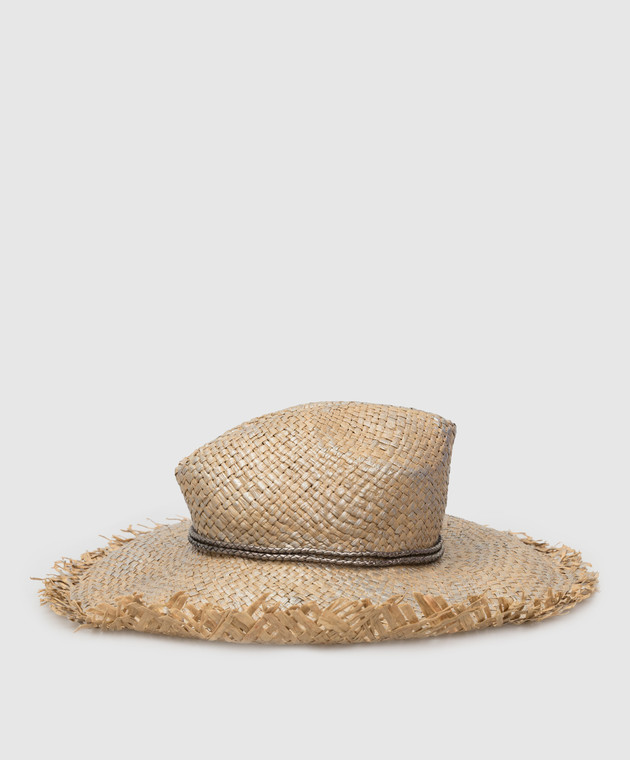 Brunello Cucinelli Metallic hat with straps MCAP90119 image 3