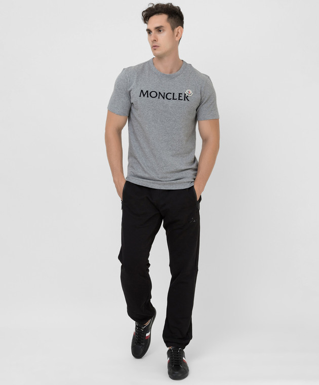 Moncler Спортивные брюки с принтом логотипа 8H00004899FLm изображение 2