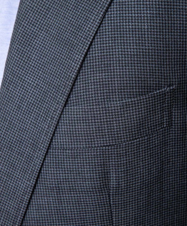 Brunello Cucinelli Темно-сірий піджак з вовни MD4157BRD зображення 5