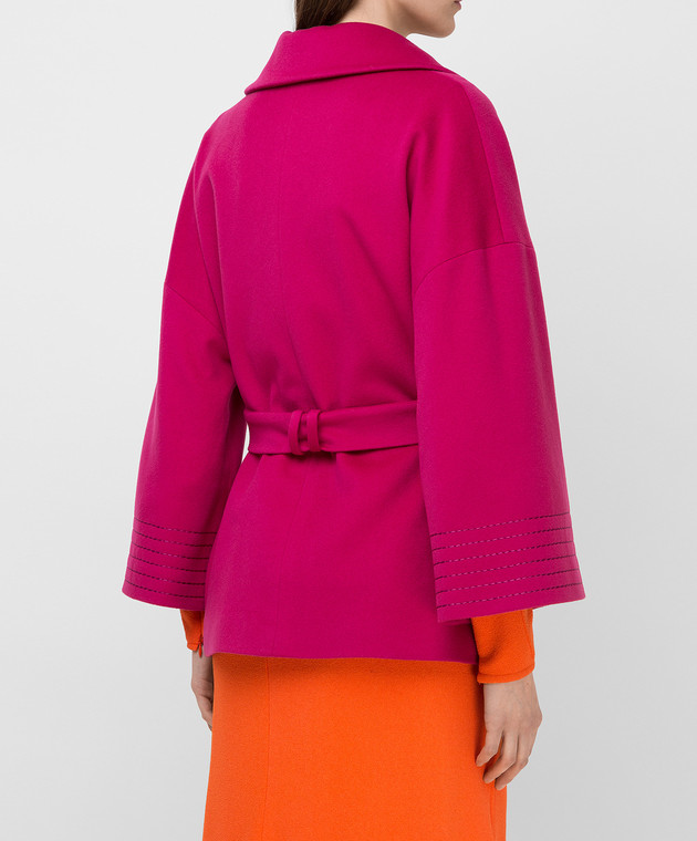 Heresis Рожеве пальто з вовни K5270 зображення 4