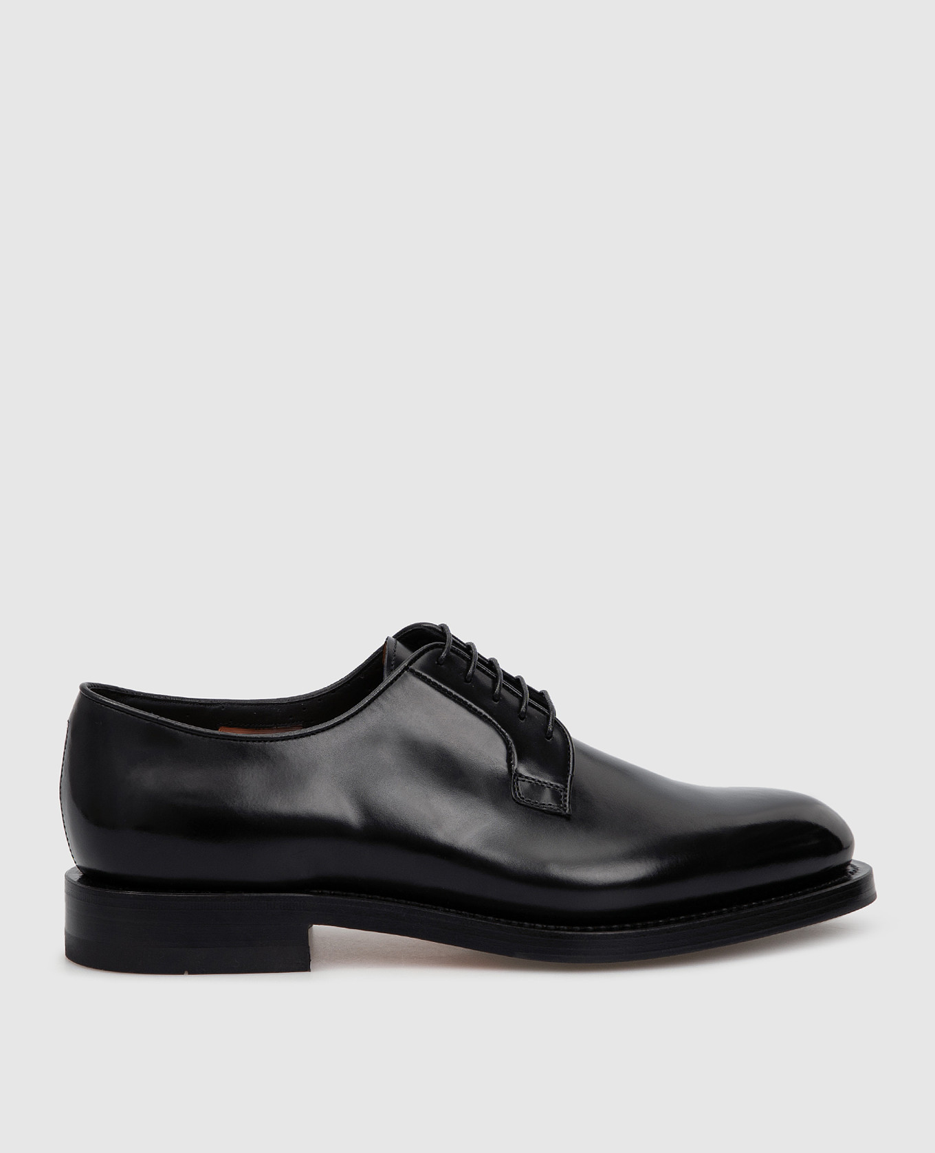 

Черные кожаные дерби Santoni, Черный, Туфли