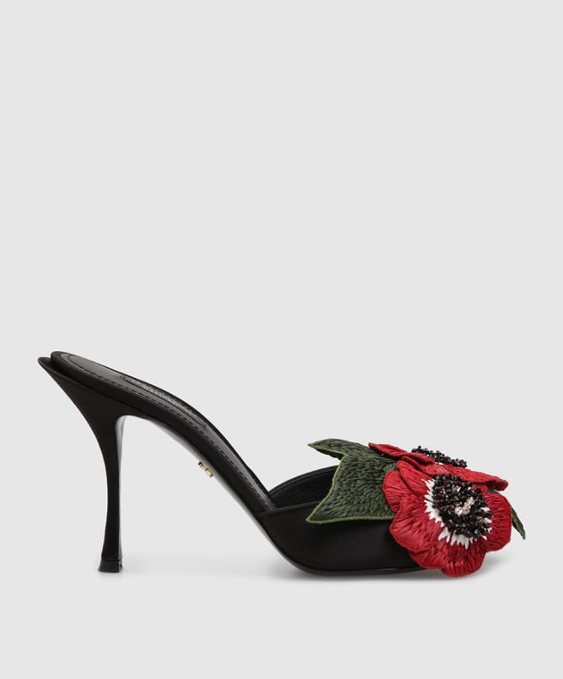 Dolce&Gabbana Чорні босоніжки "Keira" CR0812AK999