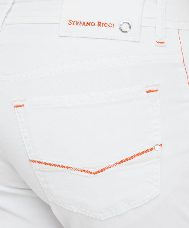 Stefano Ricci Белые джинсы MST11S00701905 изображение 5