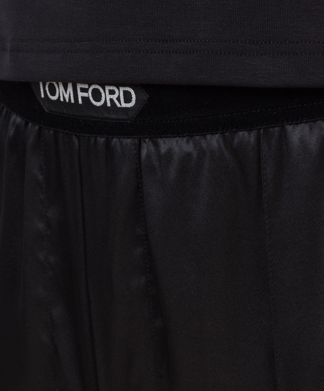 Tom Ford Черные брюки из шелка T4H221010 изображение 5