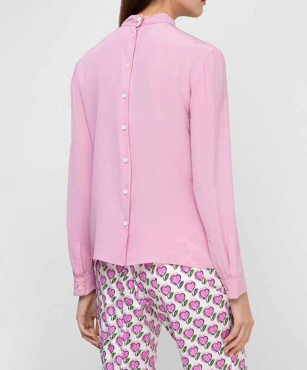 Prada Рожева блуза з шовку P970C зображення 4