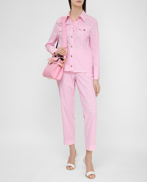 Balmain Рожеві брюки VF15172C274