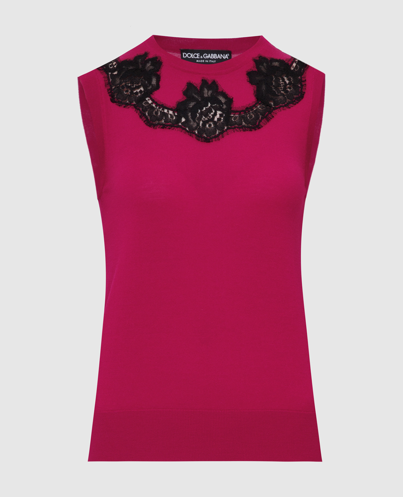 

Малиновый топ из шерсти Dolce&Gabbana, Топы