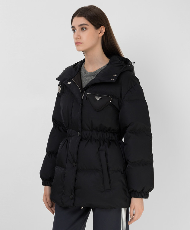 Prada Черный пуховик Re-Nylon 29Y9661WQ8 изображение 3