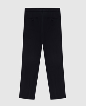 Stefano Ricci Детские синие брюки из шерсти Y2T9500000W0019C