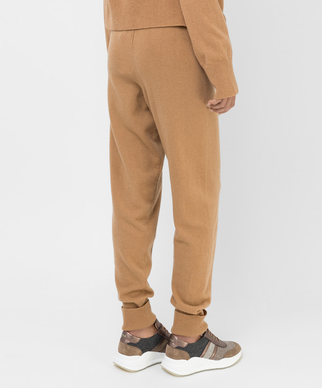 Babe Pay Pls Beige wool and cashmere joggers DFB034 image 4