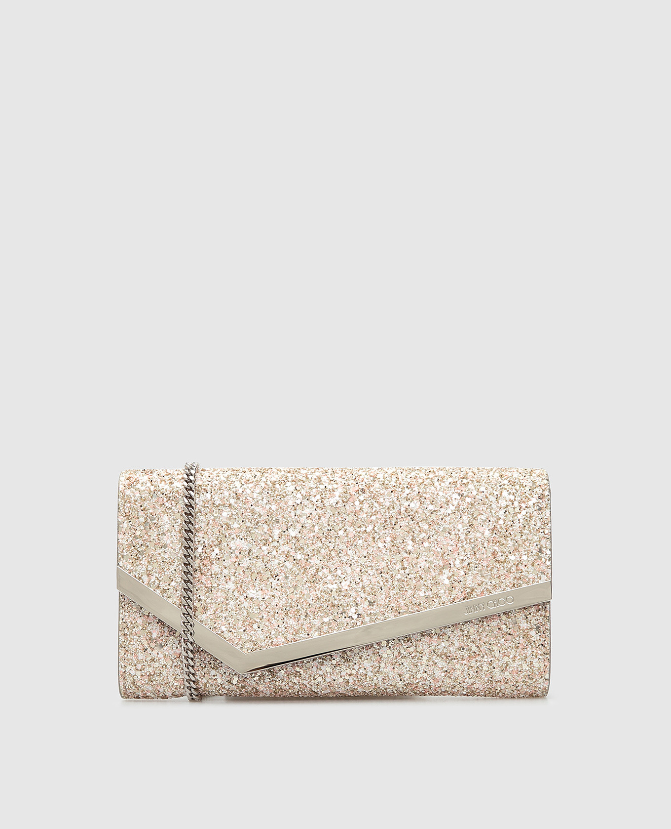 

Клатч "Emmie" Jimmy Choo, Пудровый, Клатчи
