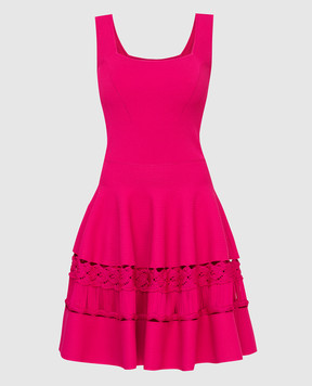 Alexander McQueen Розовое платье 610723Q1AL7