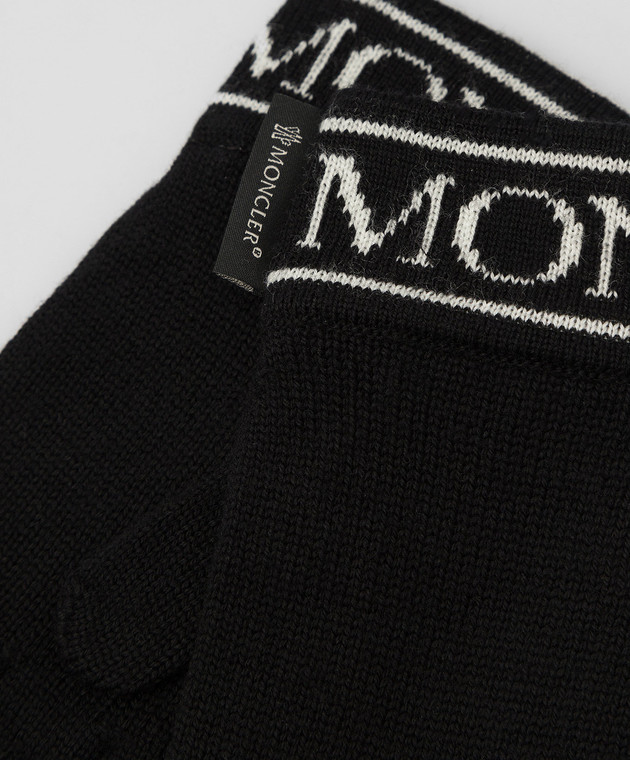 Moncler ENFANT Guanti children's wool gloves with logo motif 9Z74300A9641 image 2