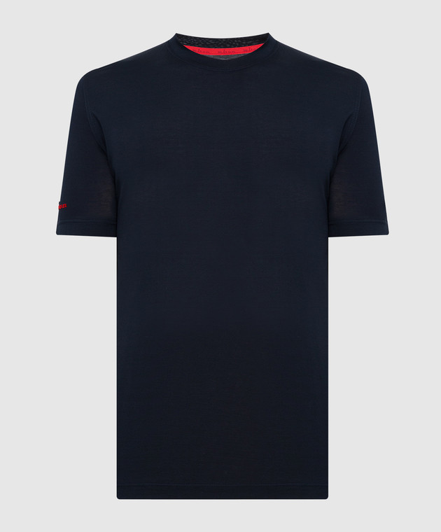 Kiton Темно-синяя футболка UK1165E21