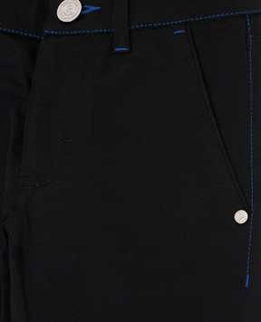 Stefano Ricci Дитячі чорні штани YUT8200030GF0005