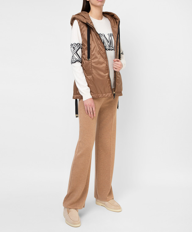 Max Mara Светло-коричневый жилет Greengo GREENGO изображение 2