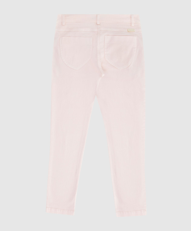 Ermanno Scervino Дитячі рожеві джинси PL041014 зображення 2