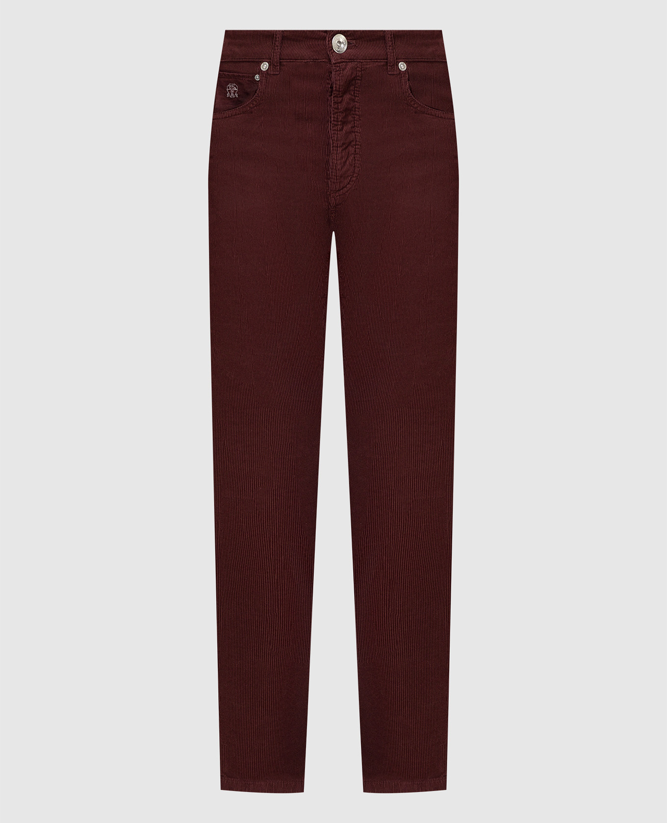 

Бордовые вельветовые джинсы, Бордовый, Прямые джинсы