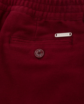 Stefano Ricci Детские бордовые брюки YAT7400030CT002A