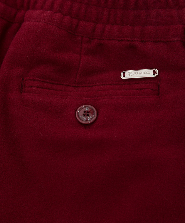 Stefano Ricci Дитячі світло-бордові брюки YAT7400030CT002A зображення 3