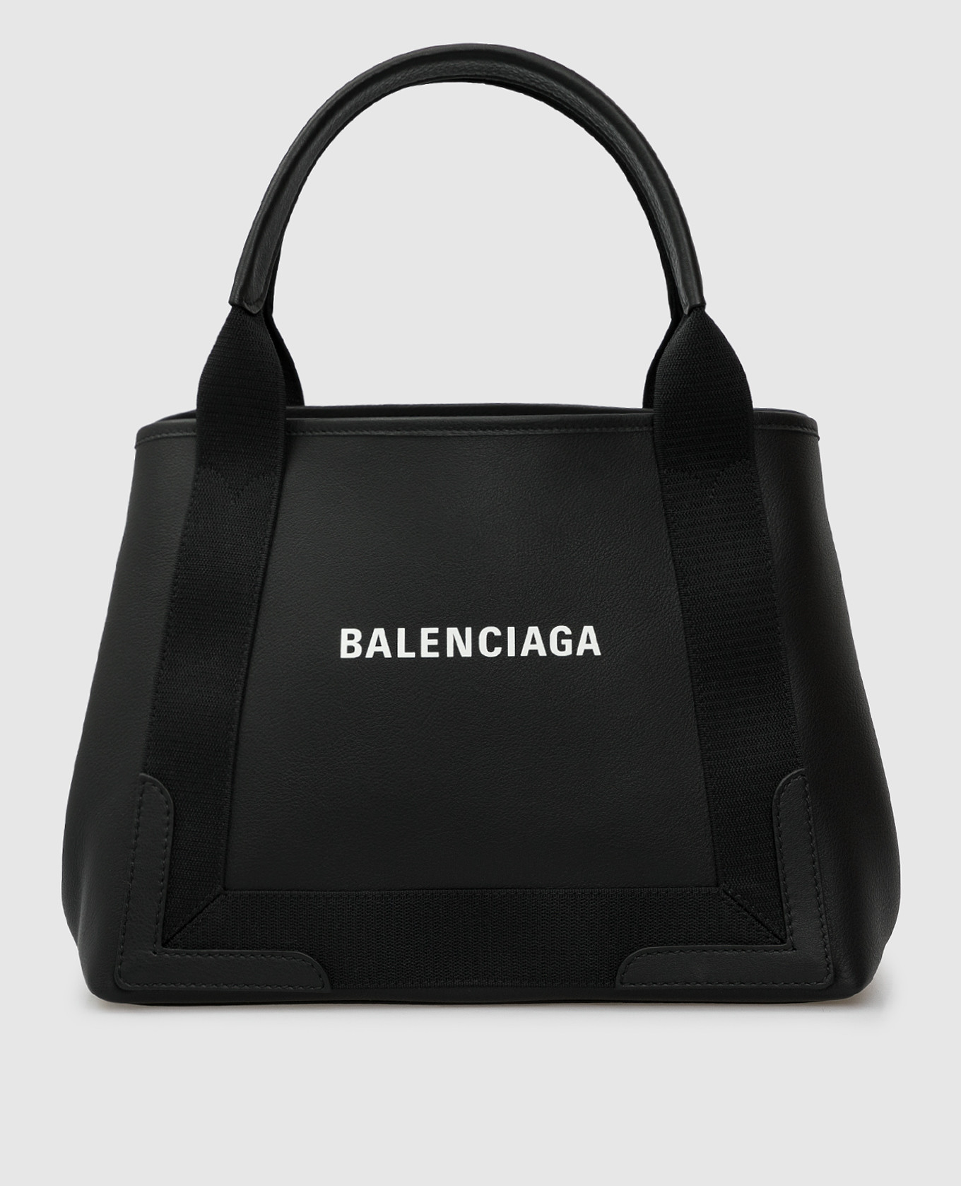Черная кожаная сумка-тоут 'Cabas XS' Balenciaga