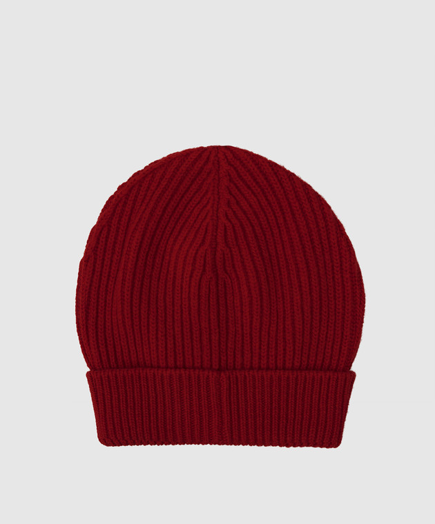 Dolce&Gabbana Красная шапка из  шерсти с логотипом GXE83TJBVB6 изображение 3