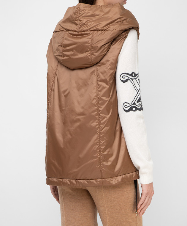 Max Mara Светло-коричневый жилет Greengo GREENGO изображение 4