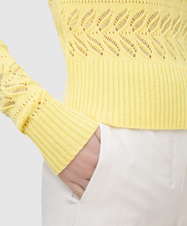 Max Mara Sportmax Ажурный джемпер Briose из шерсти и кашемира BRIOSE изображение 5