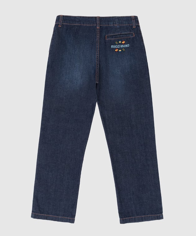 Gucci Детские темно-синие джинсы 598185XDAZI изображение 2