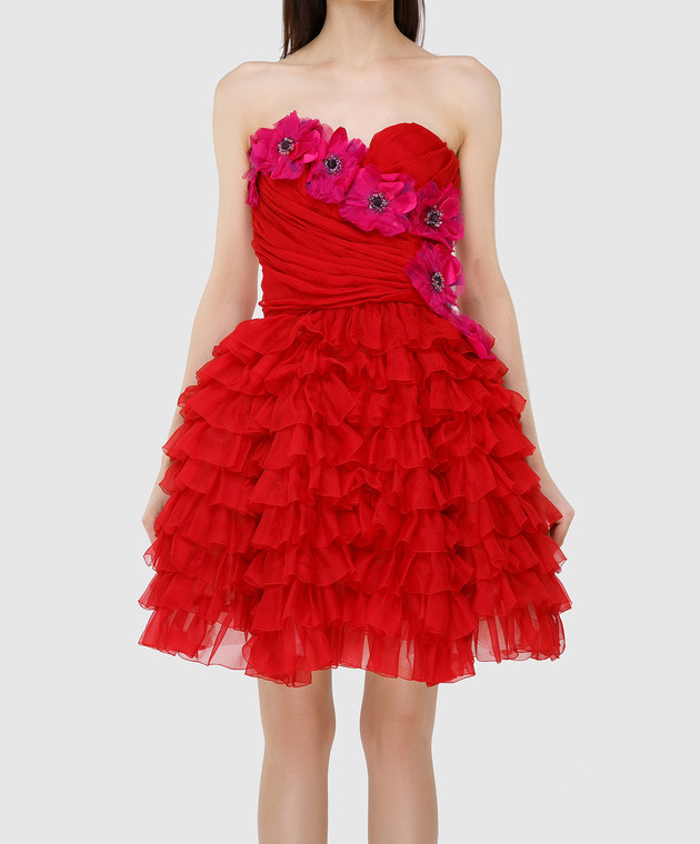 Dolce&Gabbana Червоне плаття F62R5ZFU1KK зображення 3