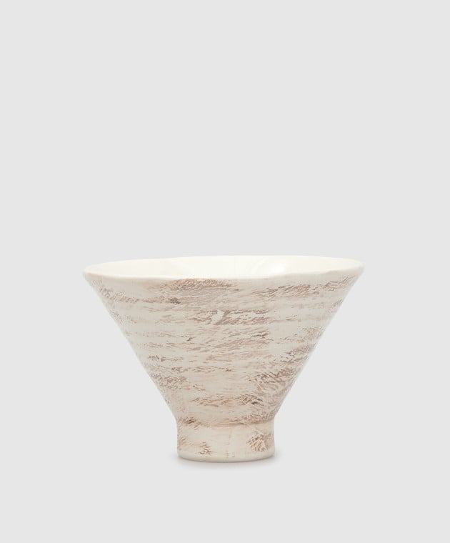 Brunello Cucinelli Бежевая тарелка из керамики MLCER0005