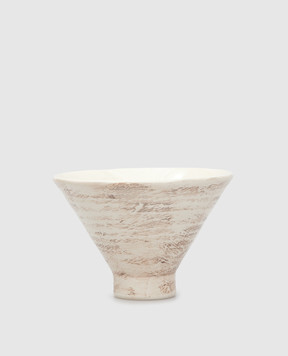 Brunello Cucinelli Бежевая тарелка из керамики MLCER0005