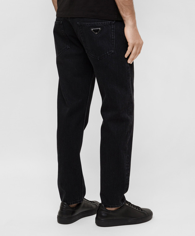 Prada Чорні джинси з логотипом GEP3031T7J зображення 4