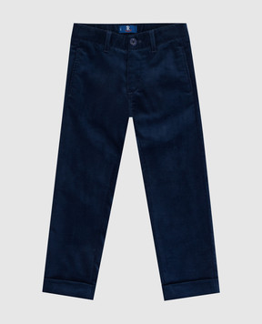Stefano Ricci Детские синие вельветовые брюки YUT6400030GF0001