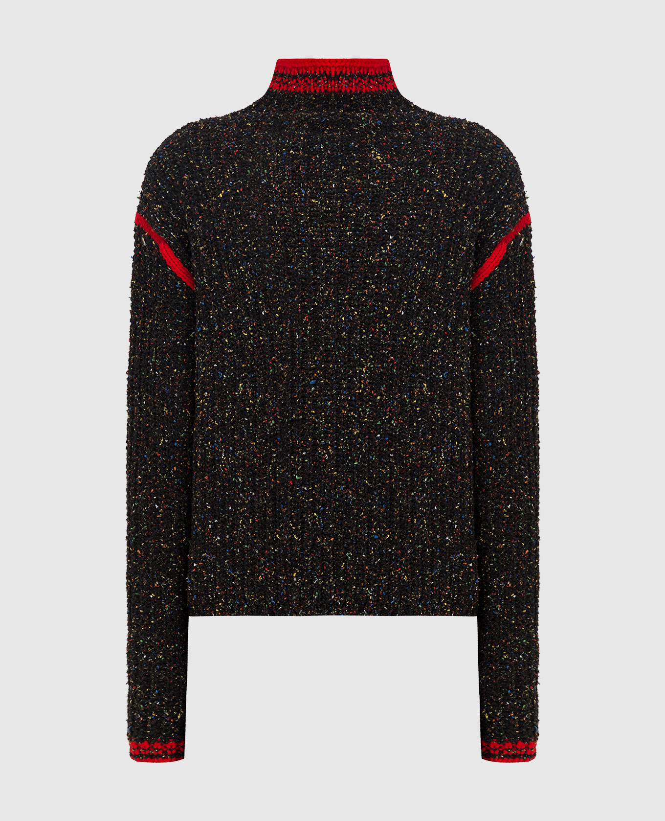 Свитер с контрастным узором