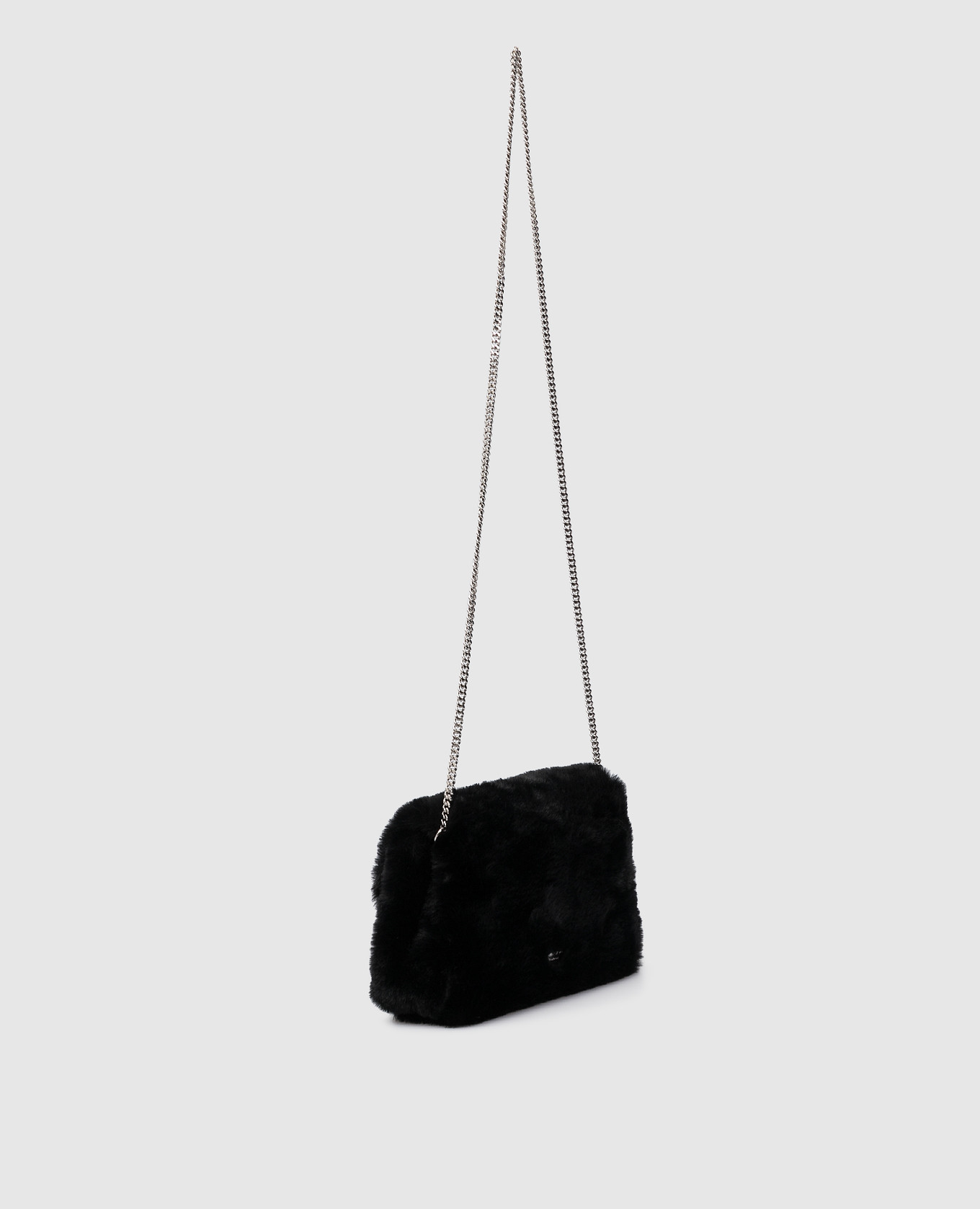 Jimmy Choo Черная сумка мини Soft Madeline из меха SOFTMADELINEHHQ изображение 3