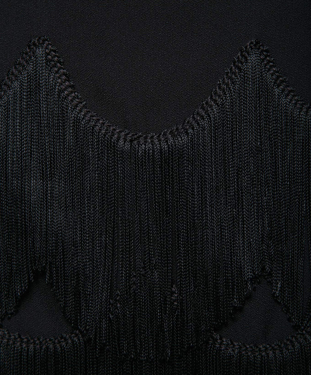 Marc Jacobs Черная юбка с бахромой M4007161 изображение 5