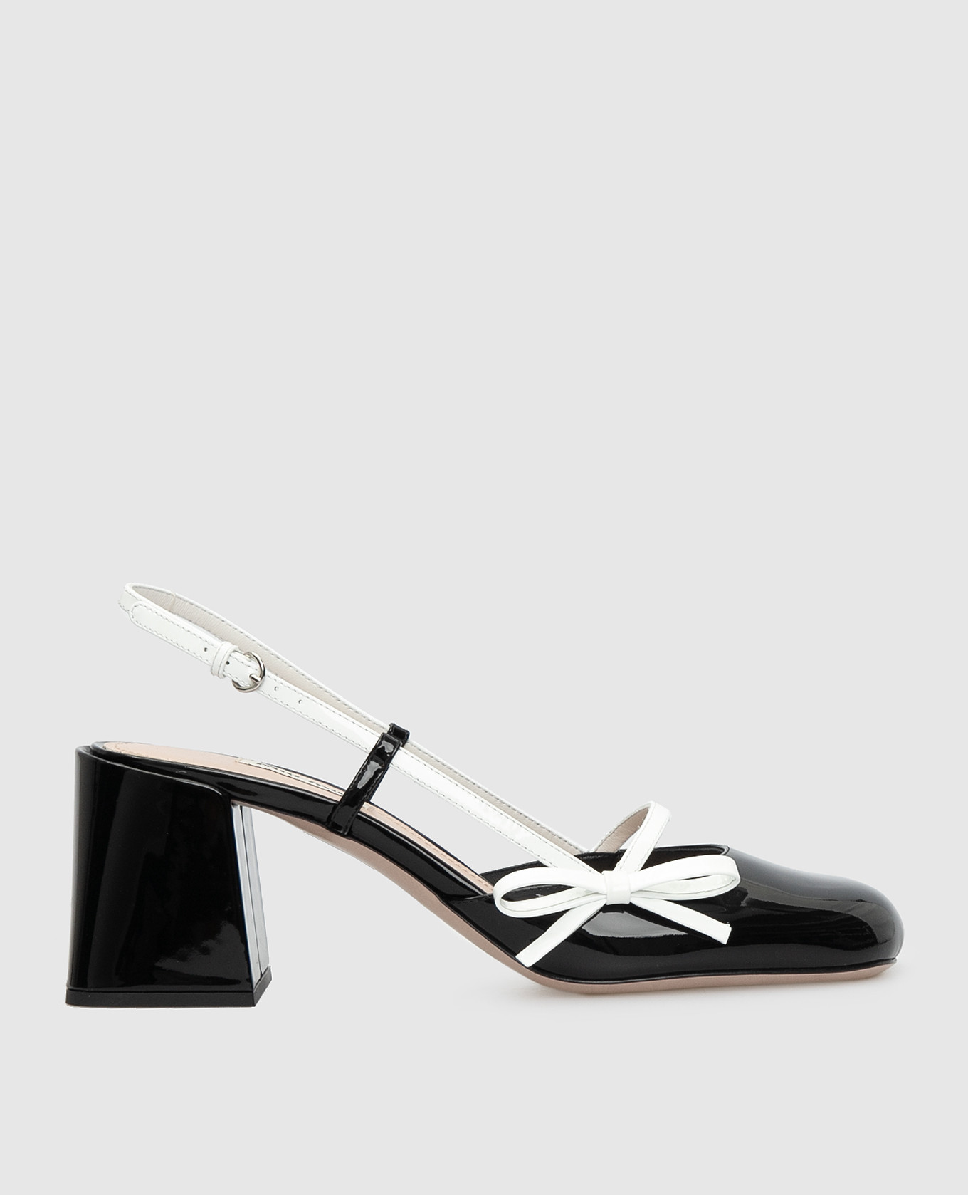 

Черные кожаные слингбэки Miu Miu, Черный, Босоножки
