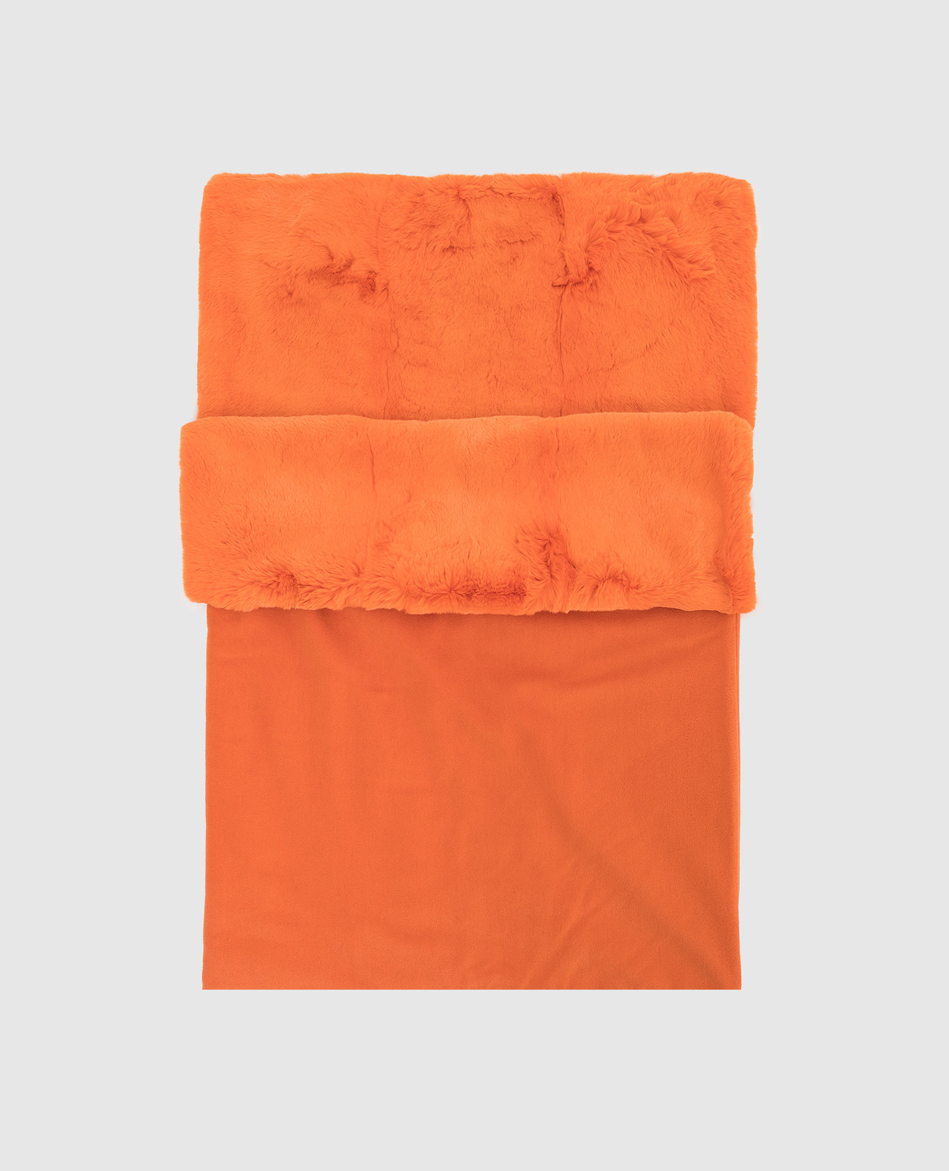 Детское оранжевое одеяло из кашемира на меху