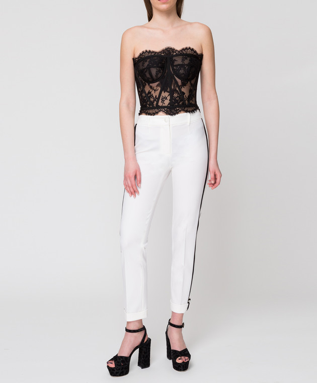 Dolce&Gabbana Белые брюки FTBDETFUCCS изображение 2