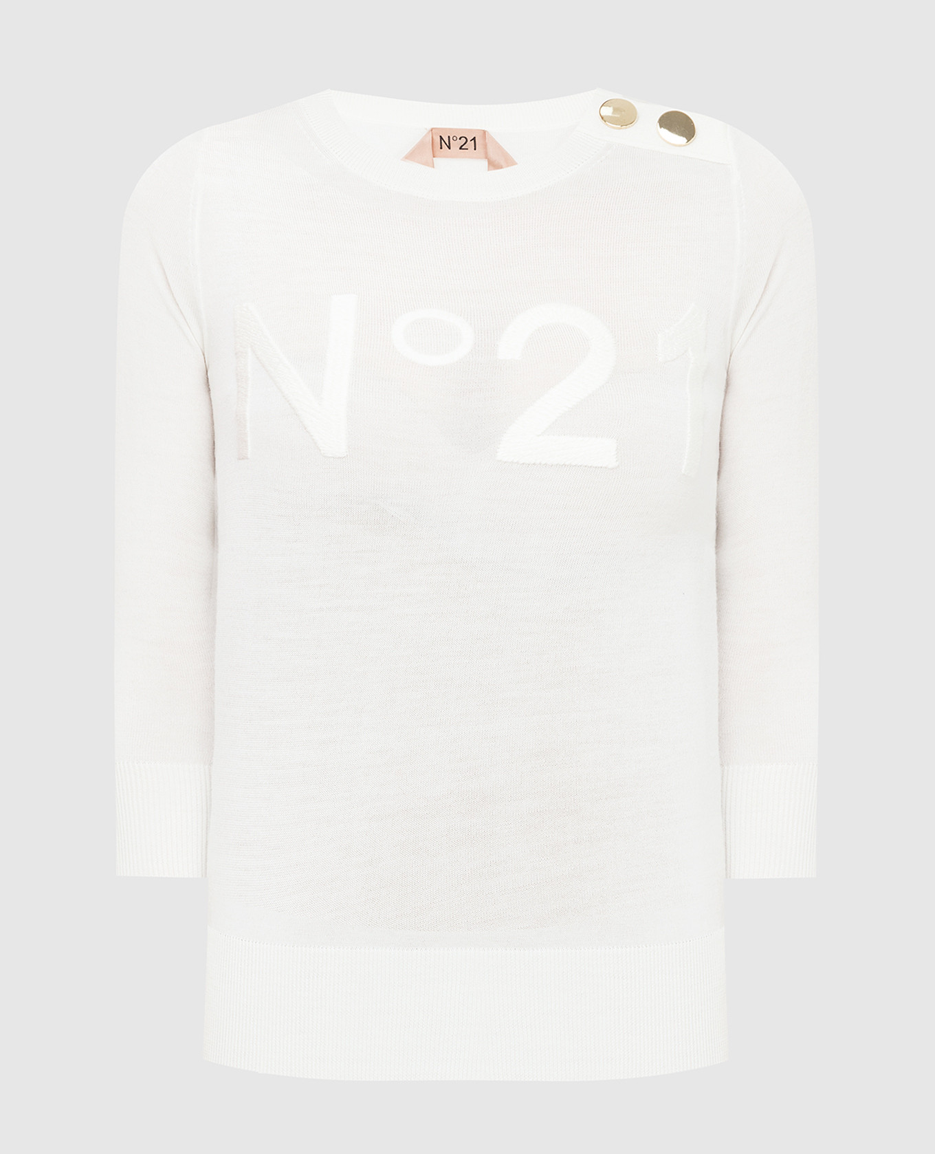 

Белый джемпер из шерсти N21, Свитера