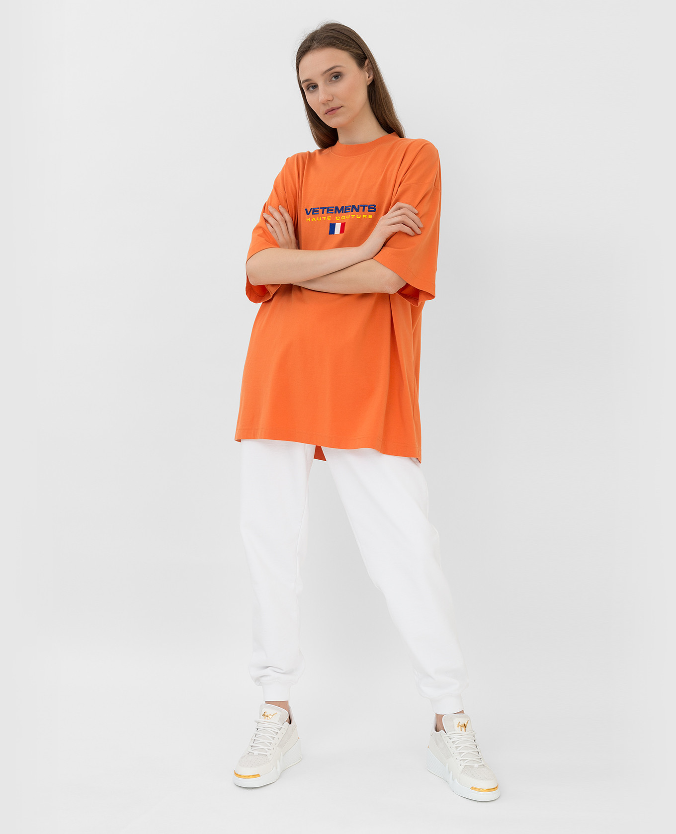 Vetements Оранжевая футболка с логотипом UE52TR240X изображение 2