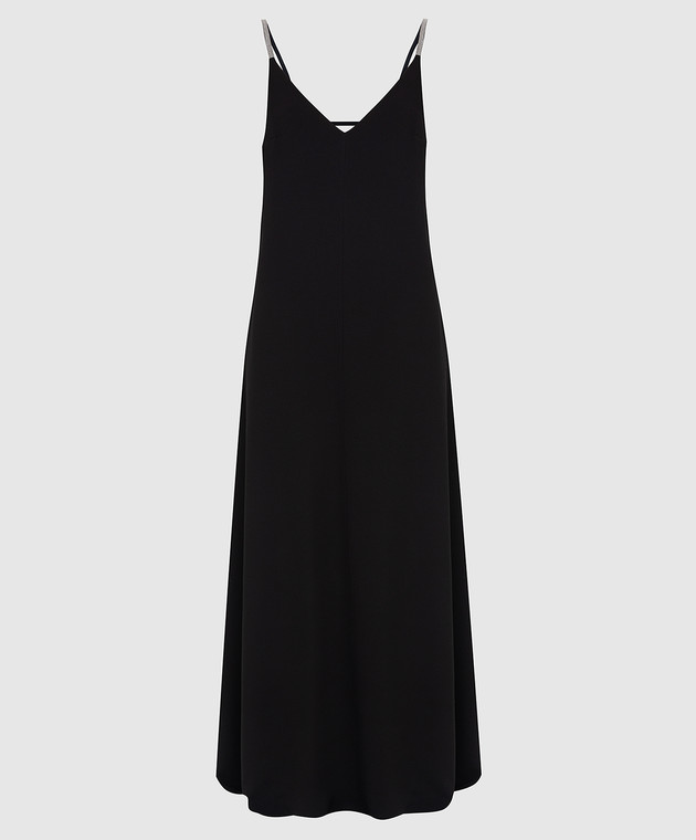 Brunello Cucinelli Черное платье MA029A4764