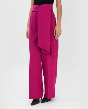 Lanvin Розовые брюки из шерсти RWTR00345028