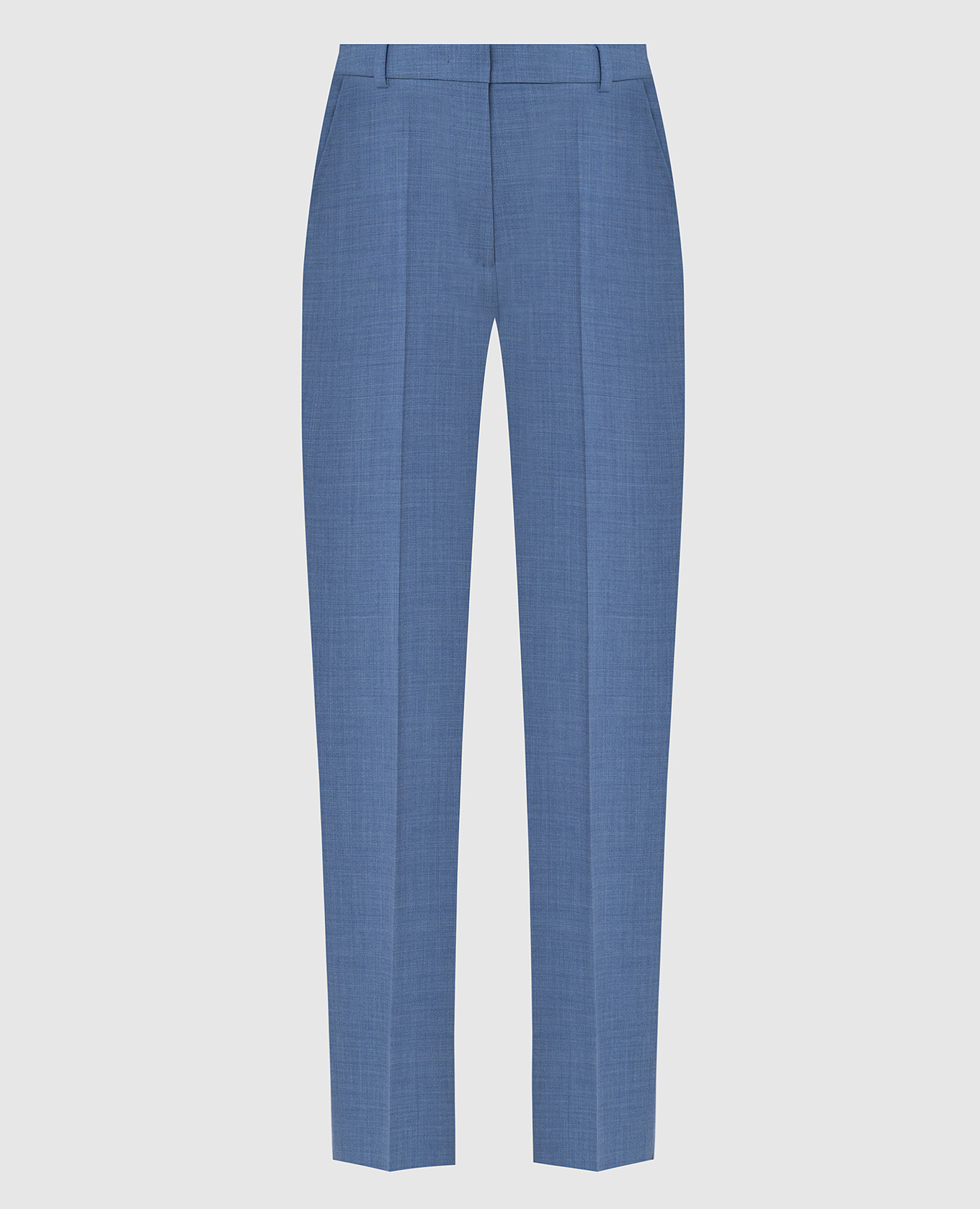 

Голубые брюки из шерсти Max Mara, Голубой, Повседневные брюки casual