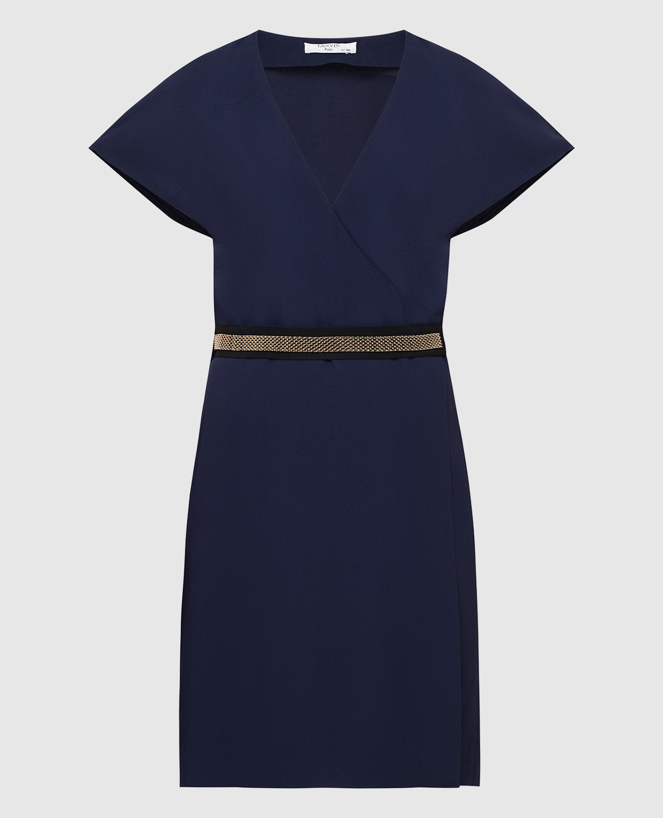 Темно-синее платье Lanvin