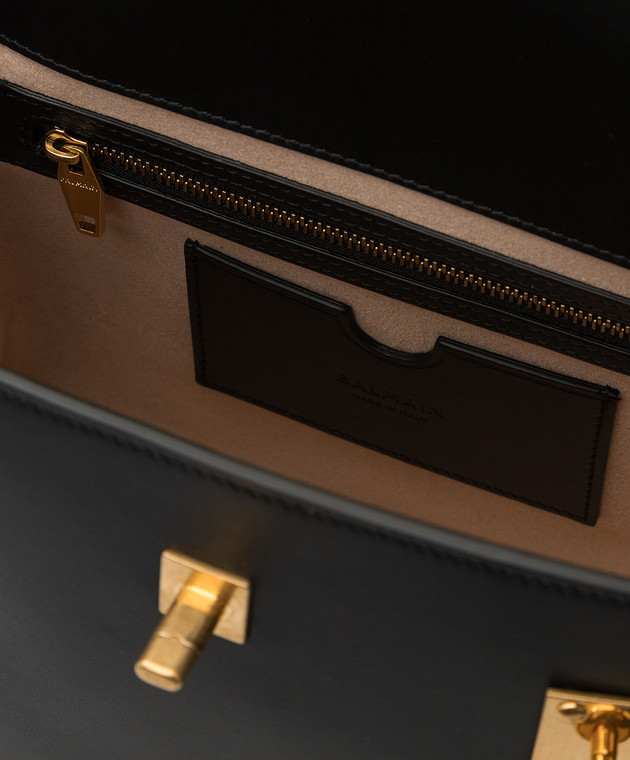 Balmain Черная кожаная сумка B-Buzz 23 WN0DB526LVPT изображение 4