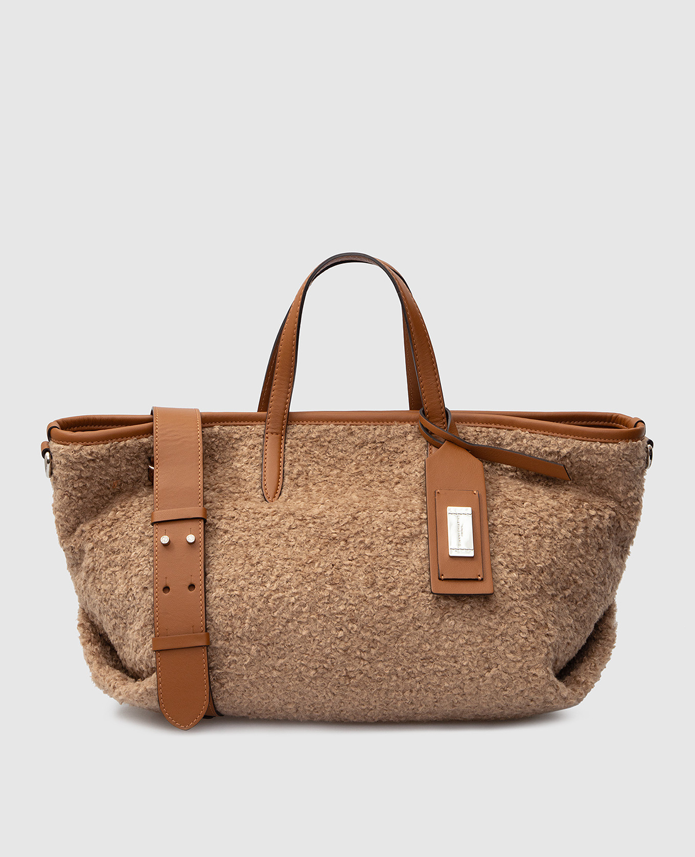 

Бежевая сумка-тоут Atena Gianni Chiarini, Бежевый, Сумки